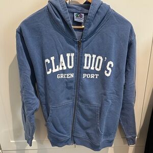 “Greenport” Blue Kids Hoodie